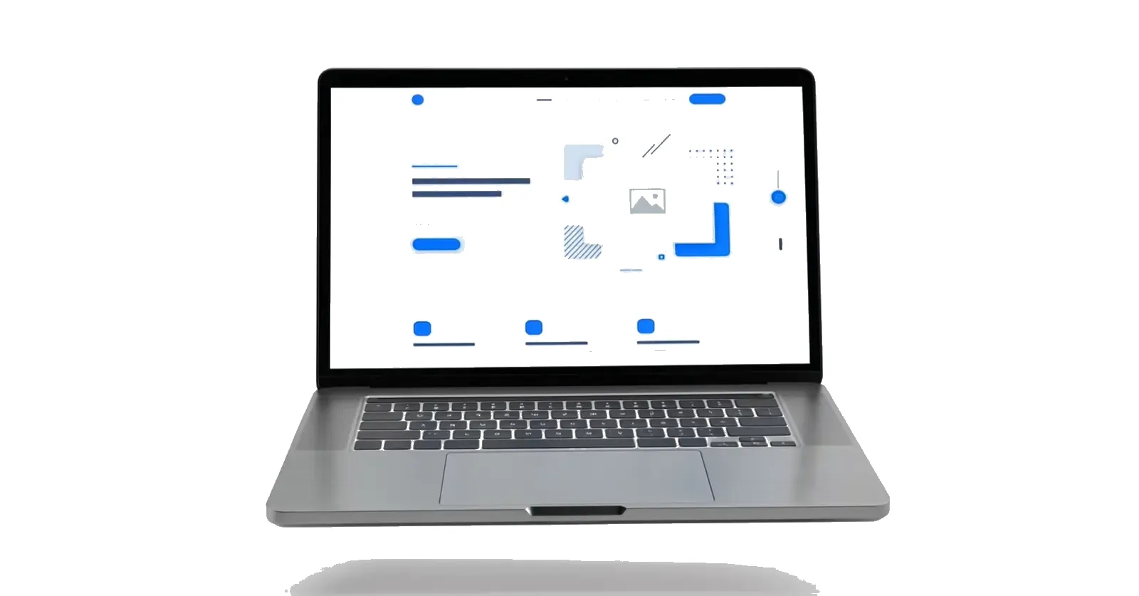 Fertige NextgenAdVantage Website auf einem Laptop